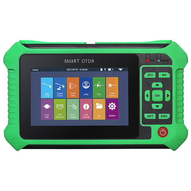 COMPTYCO AUA501U/A Live Testing Optical Time Domain Reflectometer 80km 1550nm 9 Functionality OPM VFL Fiber Optic Tester