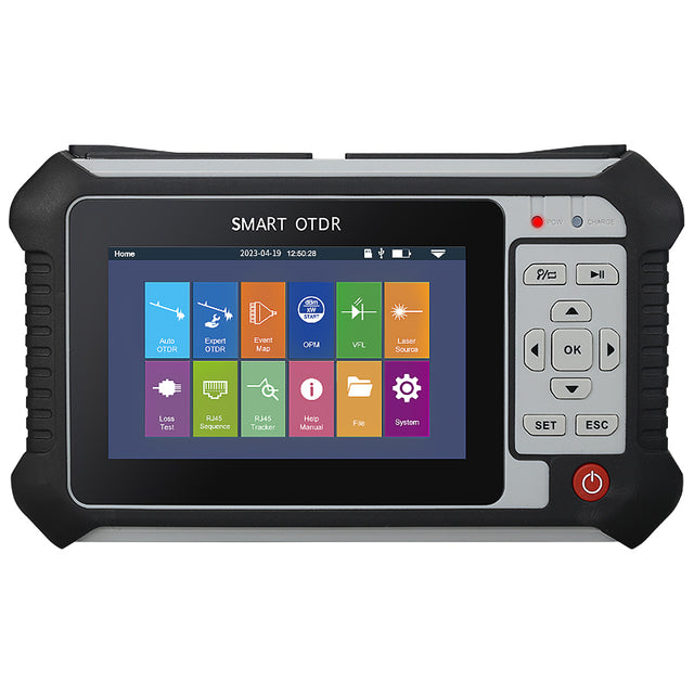 COMPTYCO AUA565U/A Optical Time-domain Reflectometer 80km Single Wavelength 1650nm 9-in-1 Multilingual Band OPM VFL RJ45