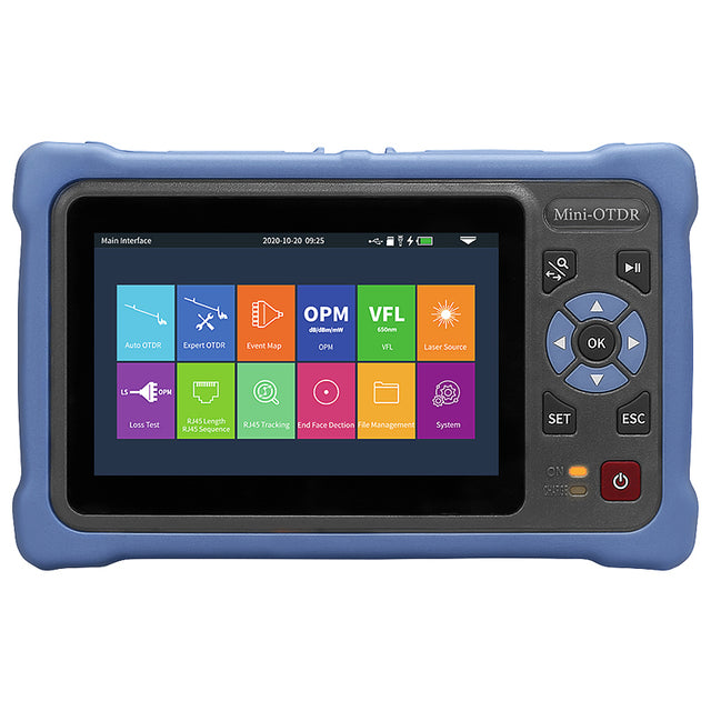 COMPTYCO AUA800U/800A Optical Time Domain Reflectometer with OPM VFL OLS 100KM 1310 1550nm Mini Fiber Optic Tester OTDR