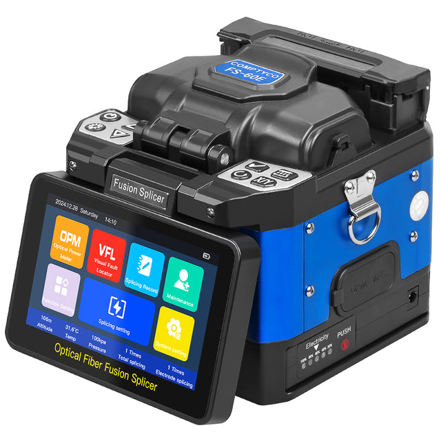 COMPTYCO Hot Products FS-60E 10 Languages Fiber Optic Splicing Machine 6 Motors with OPM VFL Optical Fiber Fusion Splice