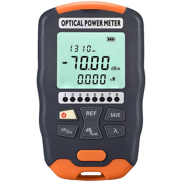 COMPTYCO Optical Multi Meter -70~+10dBm/-50~+26dBm 4 in 1 OPM+VFL+LED+RJ45 Tester Visual Fault Locator Mini Optical Powe