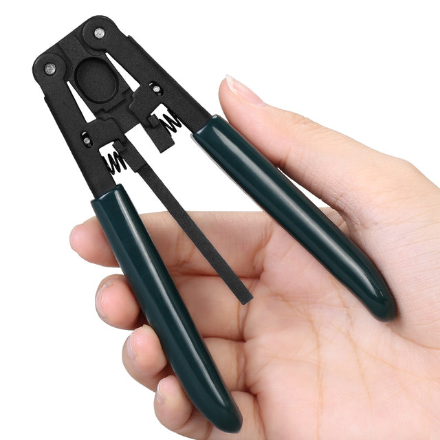 COMPTYCO Plastics Leather Drop Cable Stripper FTTH Fiber Tool Leather Wire Stripper Pliers 3mm (W) * 2mm (H) Fiber Strip
