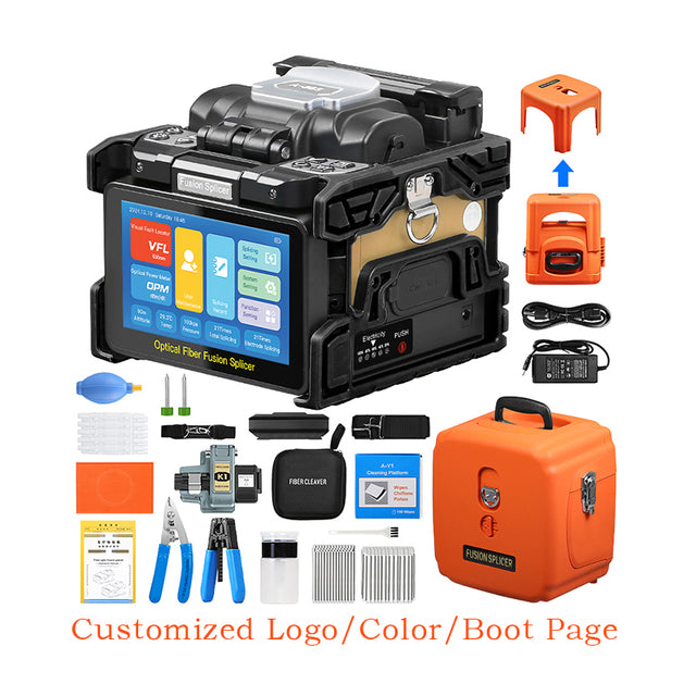 Customized Logo/Color/Boot Page High Performance Welding Machine with OPM VFL 6 Motors 10 Languages Fiber Optic Fusion S