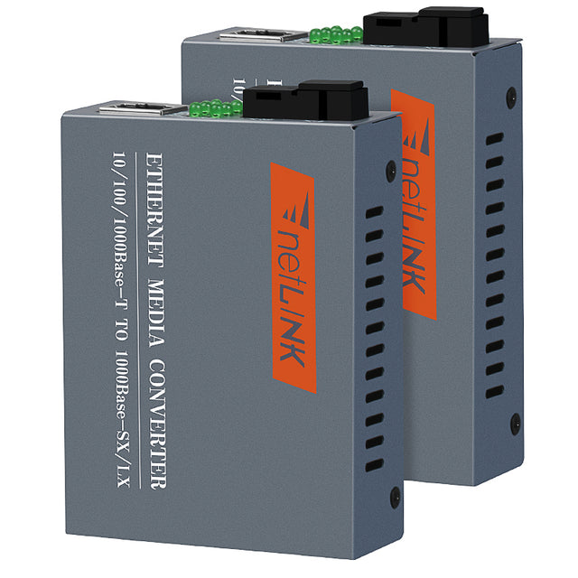 FTTH Single Mode 1310/1550nm SC RJ45 Gigabit HTB-GS-20KM Fiber Optical Netlink Media Converter SM Fiber Optical Transcei
