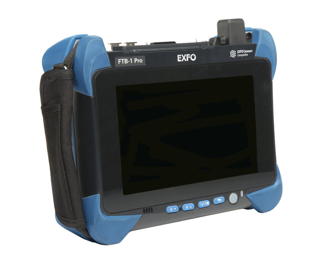 EXFO FTB-1v2 Pro platform, front view; carrier and installed options are configuration-dependent.