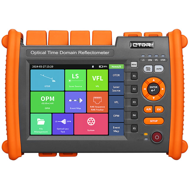 A5280U/A Optical Time Domain Reflectometer 1310/1550nm 32/30dB 120KM distance VFL LS OPM Event Map OLT Tester Fiber Opti