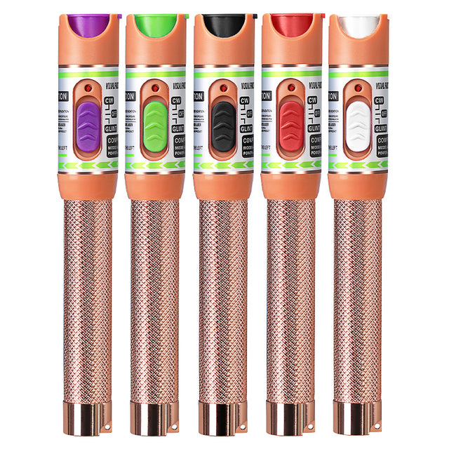 COMPTYCO 1-50mw Fiber Optic test Pen Detector Red Light Source Breakpoint Detector Laser Pen VFL 1-50km Visual Fault Loc