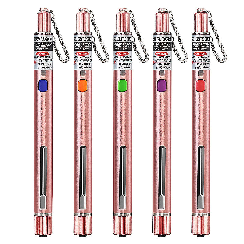 COMPTYCO 5-50mw Rechargeable Fiber Test Pen Red Light Source Breakpoint Detector Laser Pen VFL 5-50km Visual Fault Locat