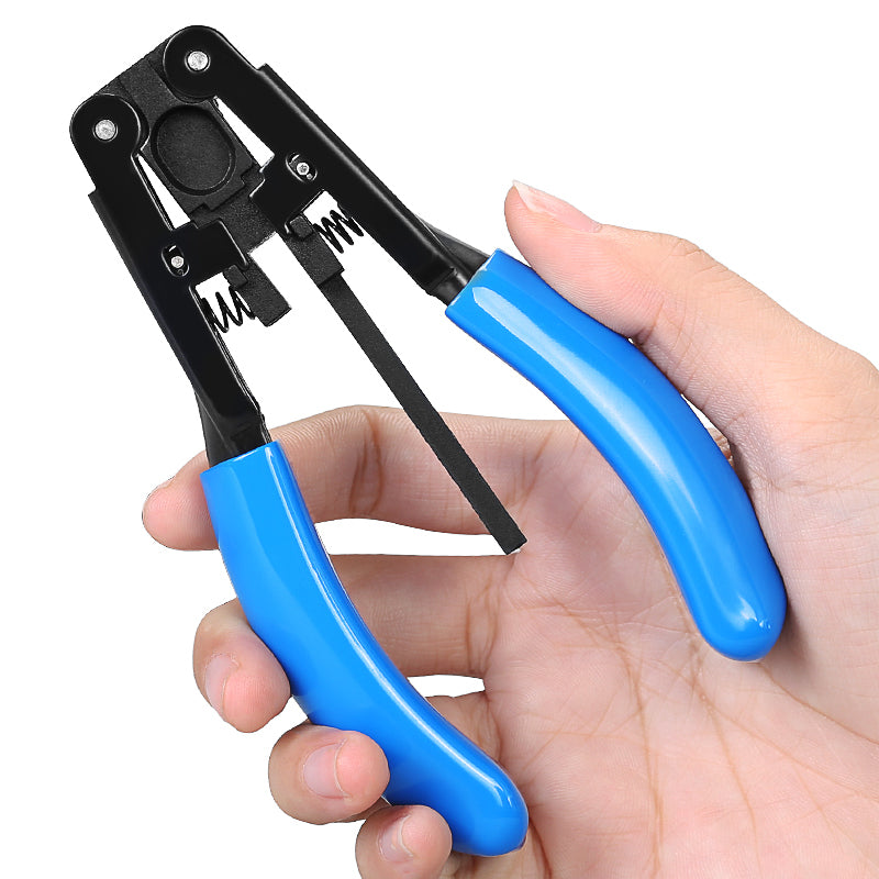 COMPTYCO 5G Leather Drop Cable Stripper FTTH Fiber Tool Leather Wire Stripper Pliers 2.1mm (W) * 1.6mm (H) Fiber Strippe