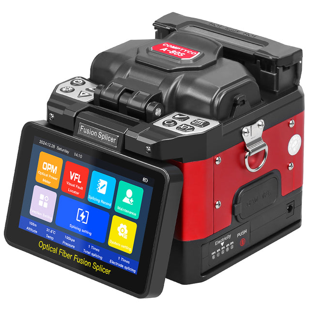 COMPTYCO A-80S fusion Splicer Fiber Optic Splicing Machine VFL OPM Fiber Optic Splicer Equipment Optical Fiber Fusion Sp