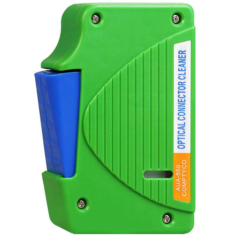 COMPTYCO AUA-550 Green Cable Cleaning Tool 550 Times SC FC ST LC Connector Cleaner Fiber Optic Cleaning Box Fiber Optic 