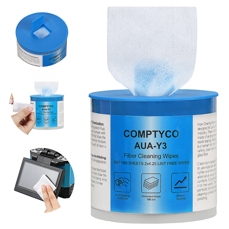 COMPTYCO AUA-Y3 Dust Free Paper Cleaning Paper SC/FC/ST/LC Good Quality Fiber Optical Cleaning Tools Fiber Cleaning Pape