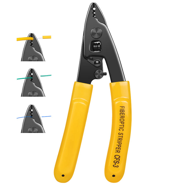 COMPTYCO CFS-3 Three Port Cable Stripper FTTH Fiber Fusion Splicing Tool Bare Fiber Leather Fiber Stripper