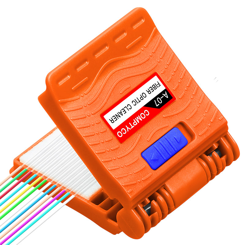 COMPTYCO Factory Direct A-07 Fiber Cleaning Clip Optical Fiber Wipe-Clip FTTH Fiber Optic Cleaner with Alcohol Bottle (E