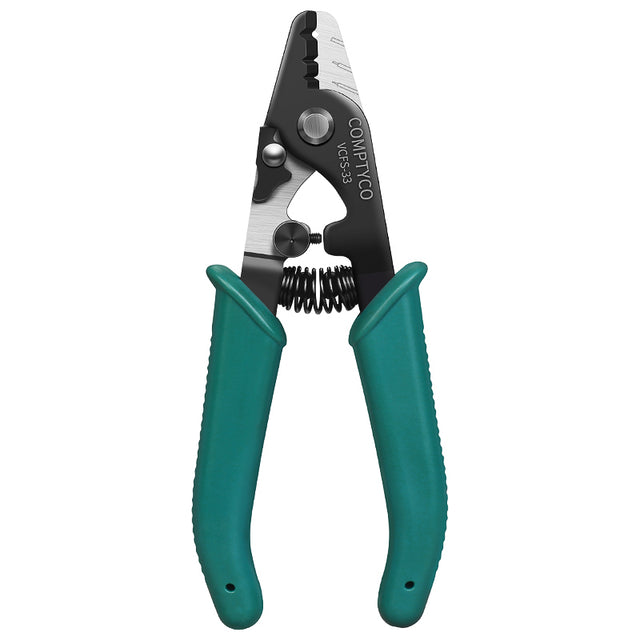 COMPTYCO Fiber Optic Stripping 3 Hole Optical Fiber Wire Strippers Green FTTH Drop Cable WIRE Stripper Tool Fiber Stripp