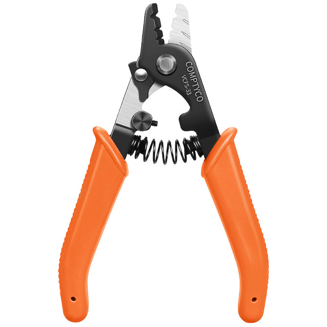 COMPTYCO Fiber Optic Stripping 3 Hole Optical Fiber Wire Strippers Orange FTTH Drop Cable WIRE Stripper Tool Fiber Strip