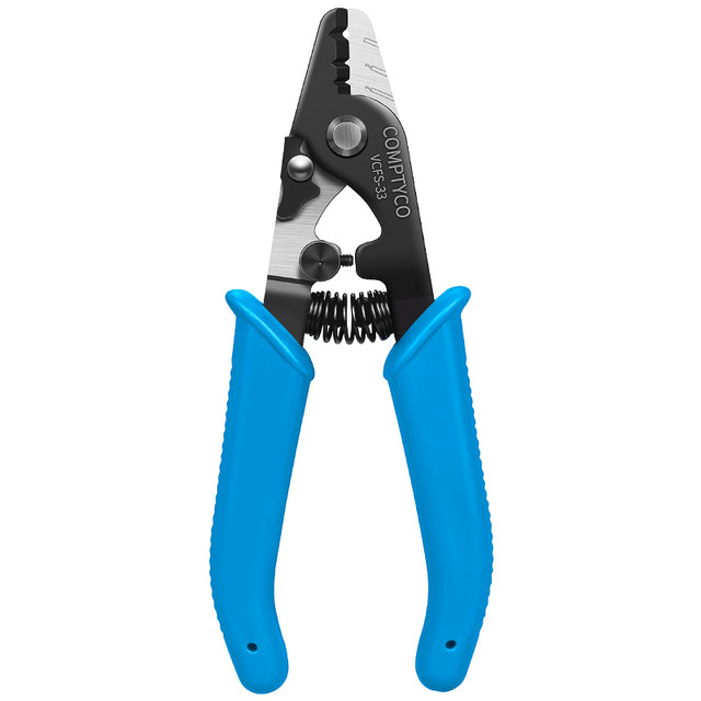 COMPTYCO Fiber Optic Stripping 3 Hole Optical Fiber Wire Strippers Blue FTTH Drop Cable WIRE Stripper Tool Fiber Strippe