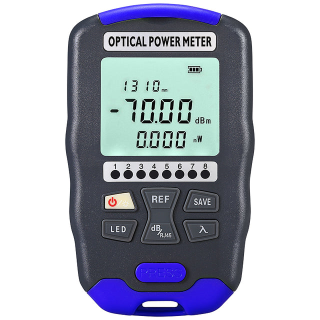 COMPTYCO Fiber Optic Tester AUA-DC7/DC5 Rechargeable OPM with LED and RJ45 Tester Fiber Optic Equipment Optical Power Me