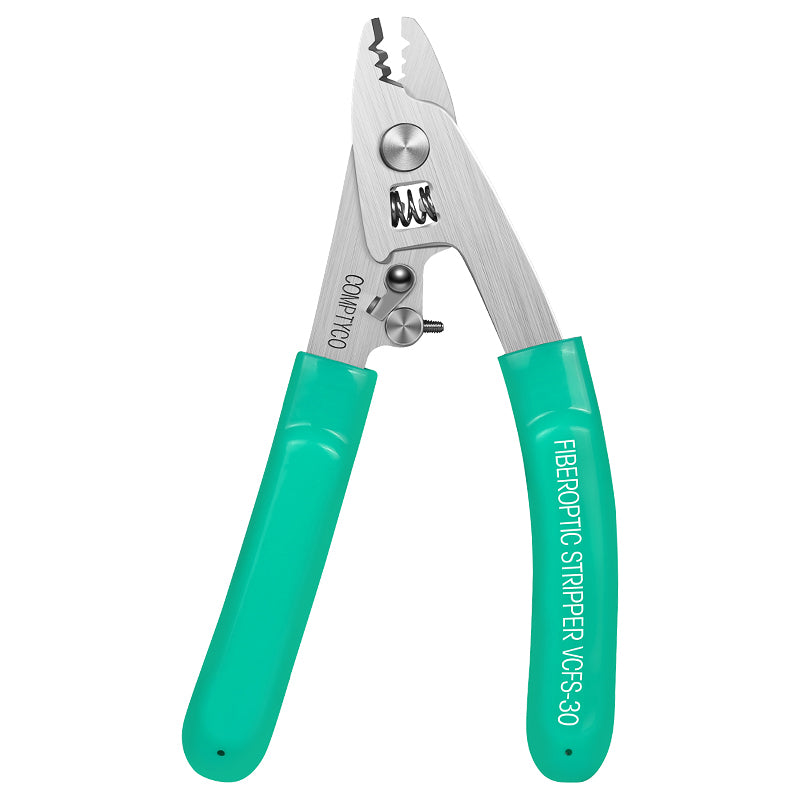 COMPTYCO Fiber Stripper Optical Fiber Wire Strippers FTTH Drop Cable WIRE Stripper Tool Stainless Steel Three Port VCFS-