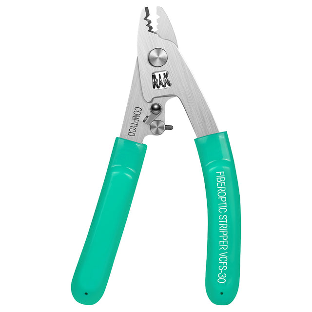 COMPTYCO Fiber Stripper Optical Fiber Wire Strippers FTTH Drop Cable WIRE Stripper Tool Stainless Steel Three Port VCFS-