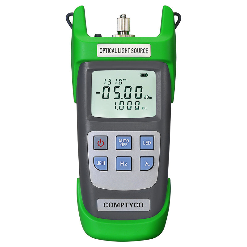 COMPTYCO Fibre Optic Light Sources AUA-D1315 Dry Cell OLS Fiber Optical Laser Tester 1310 1550nm Handheld Optical Light 