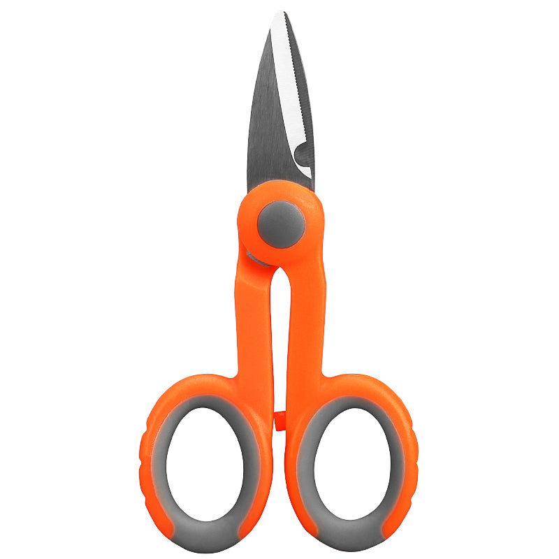 COMPTYCO Handle Electrician Sawtooth Aramid Cutting Tail Fiber Jumper Fiber Cable Scissors Fiber Optic Patch Cord Scisso