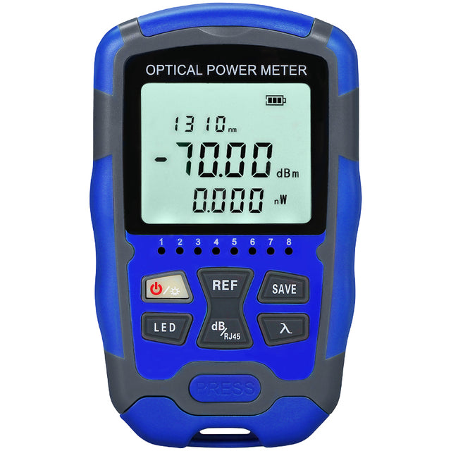 COMPTYCO High Precision Fiber Optic Tester A-M7/M5 OPM with LED and RJ45 Tester Fiber Optic Equipment Mini Optical Power