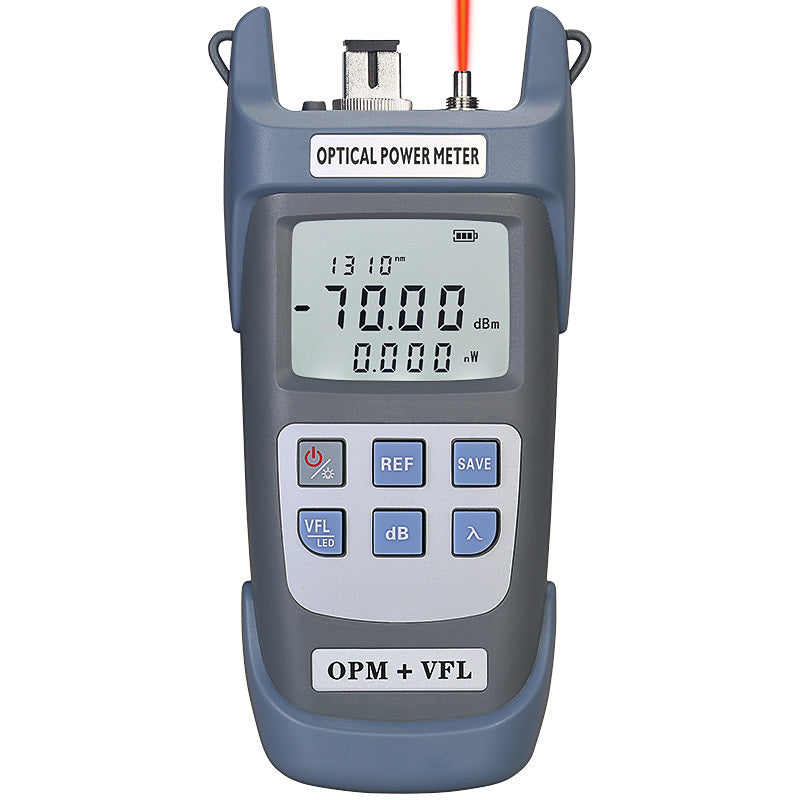 COMPTYCO High Precision Optical Multi Meter 3 in 1 OPM+VFL+LED Light 10 Wavelengths Visual Fault Locator Optical Power M