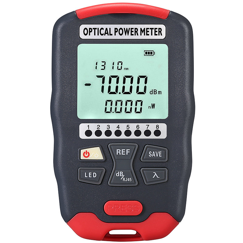 COMPTYCO High Precision Optical Multi Meter 4in1 OPM+VFL+LED+RJ45 Tester Visual Fault Locator Red Light Mini Optical Pow