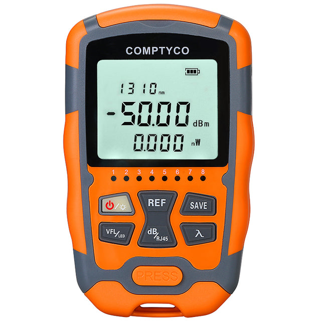COMPTYCO High Precision Optical Multi Meter Multi-function OPM+VFL+LED+RJ45 Tester Visual Fault Locator Mini Optical Pow