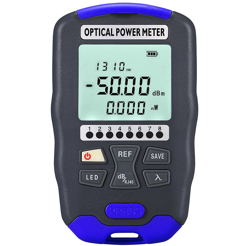 COMPTYCO High Precision Optical Multi Meter OPM+VFL+LED+RJ45 Tester Visual Fault Locator Rechargeable Mini Optical Power