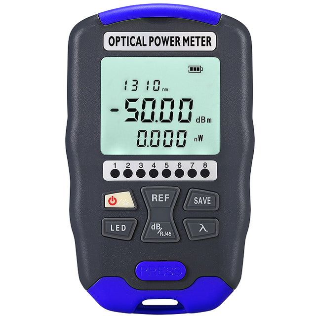 COMPTYCO High Precision Optical Multi Meter OPM+VFL+LED+RJ45 Tester Visual Fault Locator Rechargeable Mini Optical Power