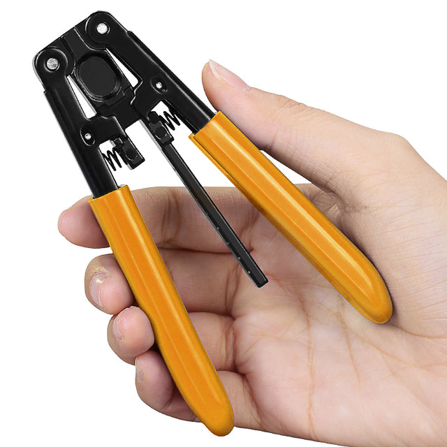 COMPTYCO KB-1 Metal Leather Drop Cable Stripper FTTH Fiber Tool Leather Wire Stripper Pliers 3mm (W) * 2mm (H) Fiber Str