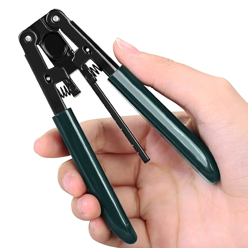 COMPTYCO Metal Leather Drop Cable Stripper FTTH Fiber Tool Leather Wire Stripper Pliers 3mm (W) * 2mm (H) Fiber Stripper