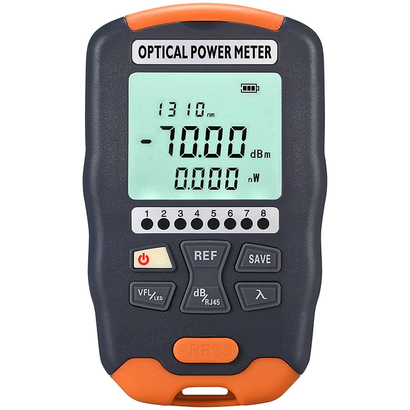 COMPTYCO Optical Multi Meter -70~+10dBm/-50~+26dBm 4 in 1 OPM+VFL+LED+RJ45 Tester Visual Fault Locator Mini Optical Powe