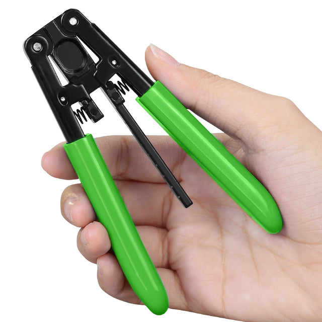 COMPTYCO VCFS-J1 Metal Leather Drop Cable Stripper FTTH Fiber Tool Leather Wire Stripper Pliers 3mm (W) * 2mm (H) Fiber 