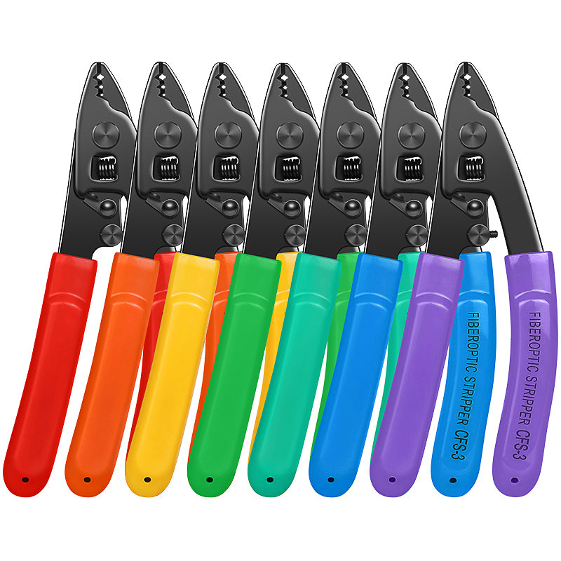 Factory Hot Selling CFS-3 FTTH Stripping Tool Cables Stripper Fiber Optic 3 Port Wire Stripper Fiber Stripper Customizab