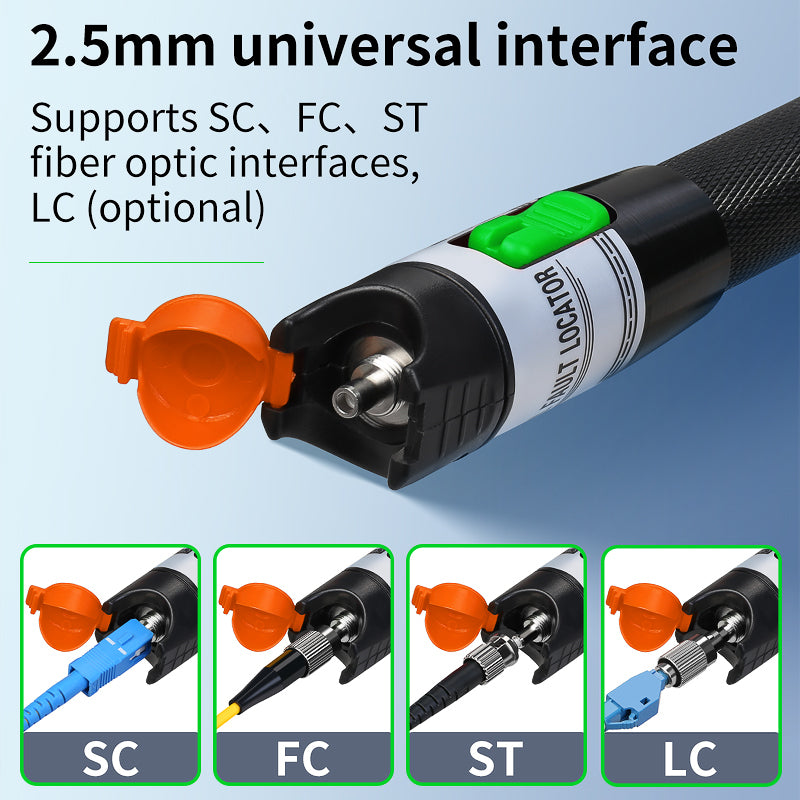 COMPTYCO Good Price FTTH Rechargeable Optic Fiber Red Light Pen VFL 15/30/50mw Fiber Optic Cable Tester Visual Fault Loc