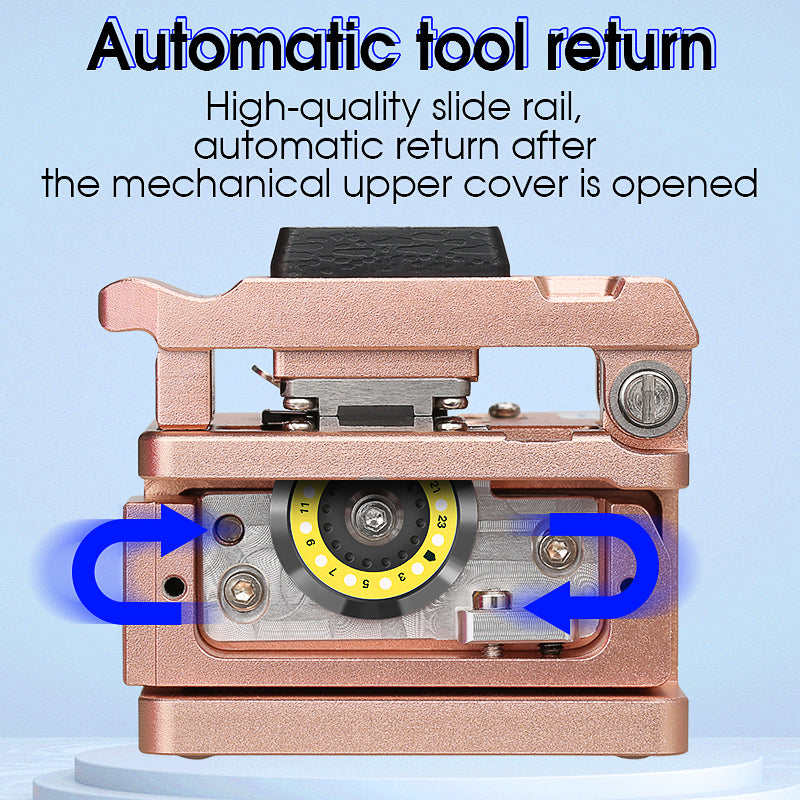 COMPTYCO Good Price AUA-X2 Fiber Optical Cutting Machine Rose Gold Automatic Return Fiber Cutting Machine Hot Melt Fiber