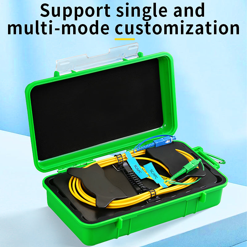 COMPTYCO High Quality SC/FC/ST/LC-UPC/APC OTDR Test Extension Line 150M 300M 500M 1KM 2KM SM MM OTDR Launch Cable Box