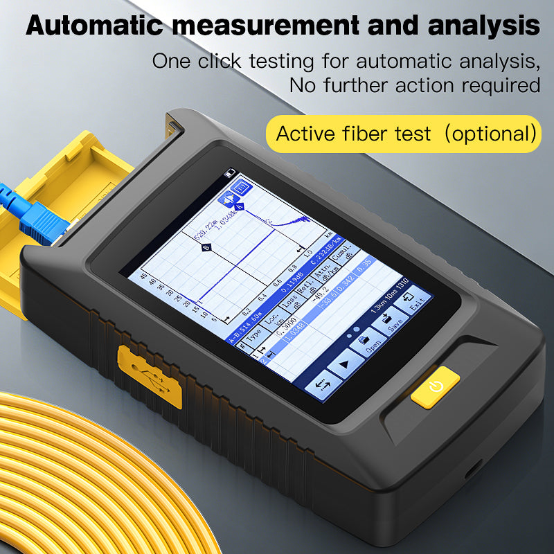 COMPTYCO KP100 80km Mini Optical Time Domain Reflectometer Active Fiber Live Test Multifunctional Fiber Optic Tester OTD