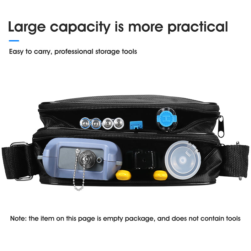 Mini fiber optic tool empty bag fiber optic power meter cable cutter FTTH tool kit 24*10*18cm fiber optic tool kit