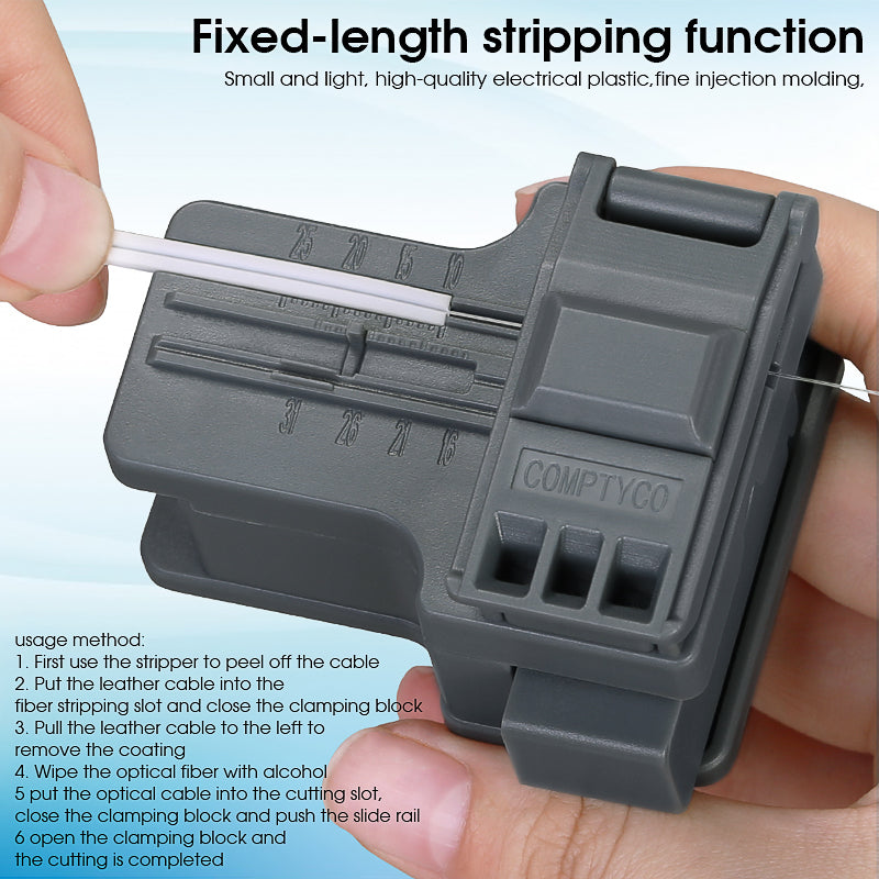COMPTYCO Good Price AUA-X01 Automatic Return Fiber Optic Cutter 3in1 Fixture Fiber Cutting Knife Cold Joint Tool Fiber C