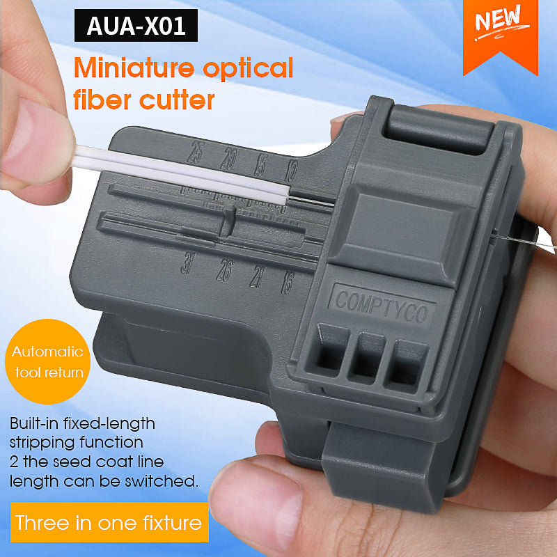 COMPTYCO Good Price AUA-X01 Automatic Return Fiber Optic Cutter 3in1 Fixture Fiber Cutting Knife Cold Joint Tool Fiber C