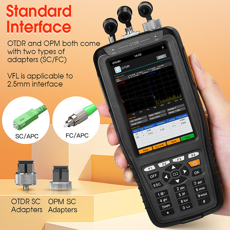 COMPTYCO AUA280U/280A Optical Time-domain Reflectometer 60KM Multifunctional Dual Wavelength 1310 1550nm Fiber Optic Tes