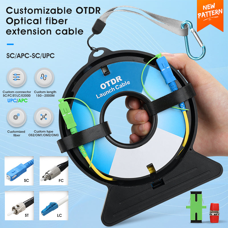 COMPTYCO SC/FC/ST/LC-UPC/APC OTDR Test Extension Line Customized Length/Type/Connector SM MM Fiber Optic OTDR Launch Cab