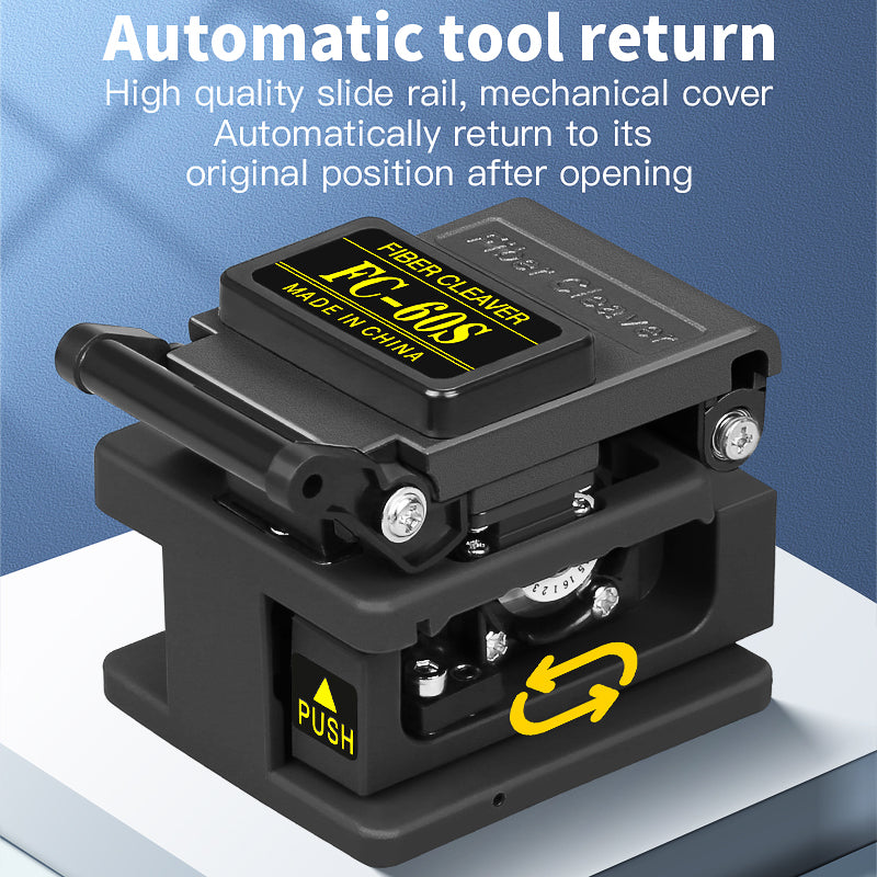 COMPTYCO FTTH High Precision FC-60S Automatic Return Fiber Optic Cutter Cold Joint Tool Fiber Optic Cutter Optical Fiber