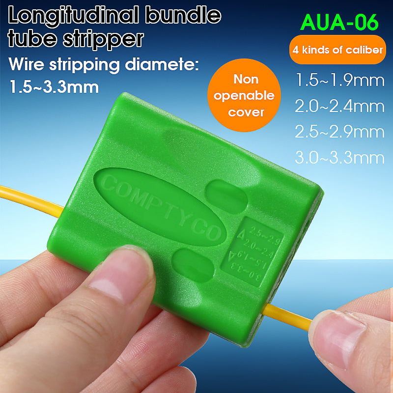 COMPTYCO AUA-06 Fiber Tool Loose Tube Slitter 1.5-3.3mm Longitudinal Cutter Center Tube Stripper Leather Wire Fiber Stri