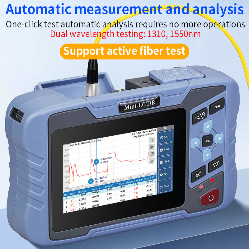 COMPTYCO AUA-D200U/A Multifunctional Optical Time Domain Reflectometer OPM VFL OLS Event Map 1310 1550nm Fiber Optic Tes