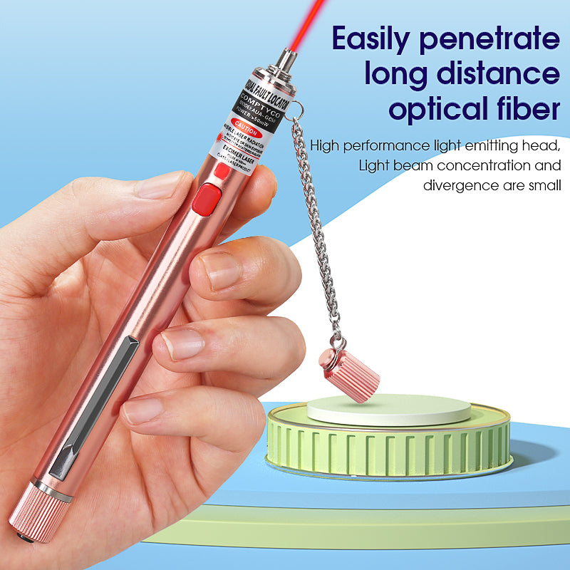 COMPTYCO 5-50mw Rechargeable Fiber Test Pen Red Light Source Breakpoint Detector Laser Pen VFL 5-50km Visual Fault Locat